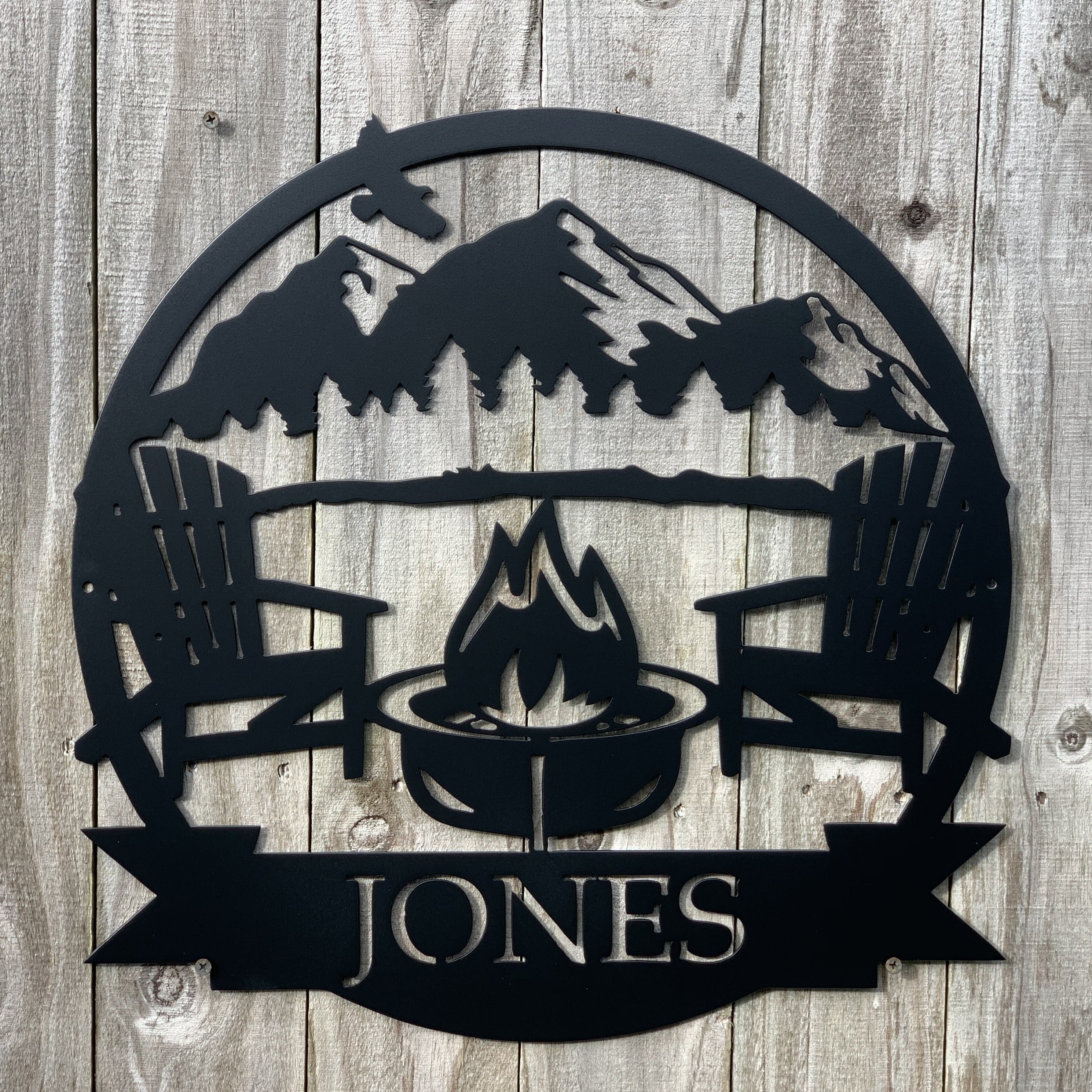 Camp Fire Monogram
