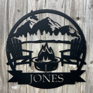Camp Fire Monogram
