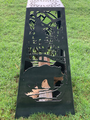 Bear Fire Pit - Rectangle Tall