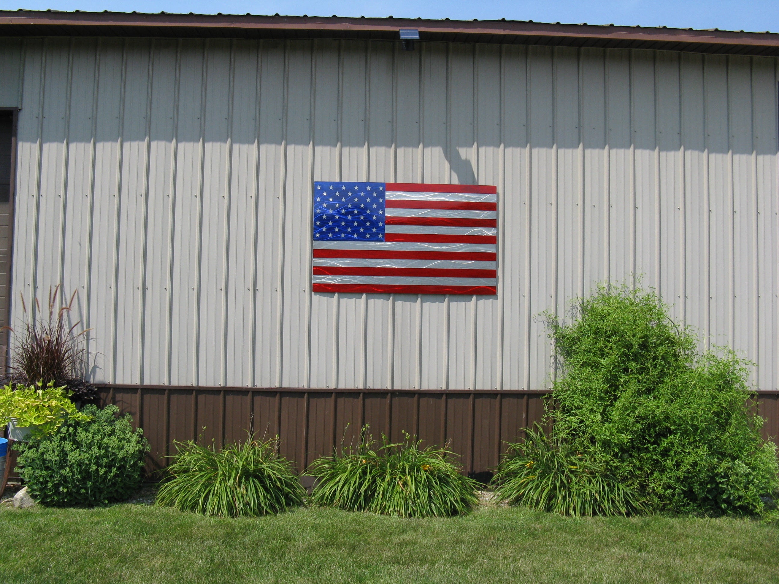 Aluminum Layered American Flag