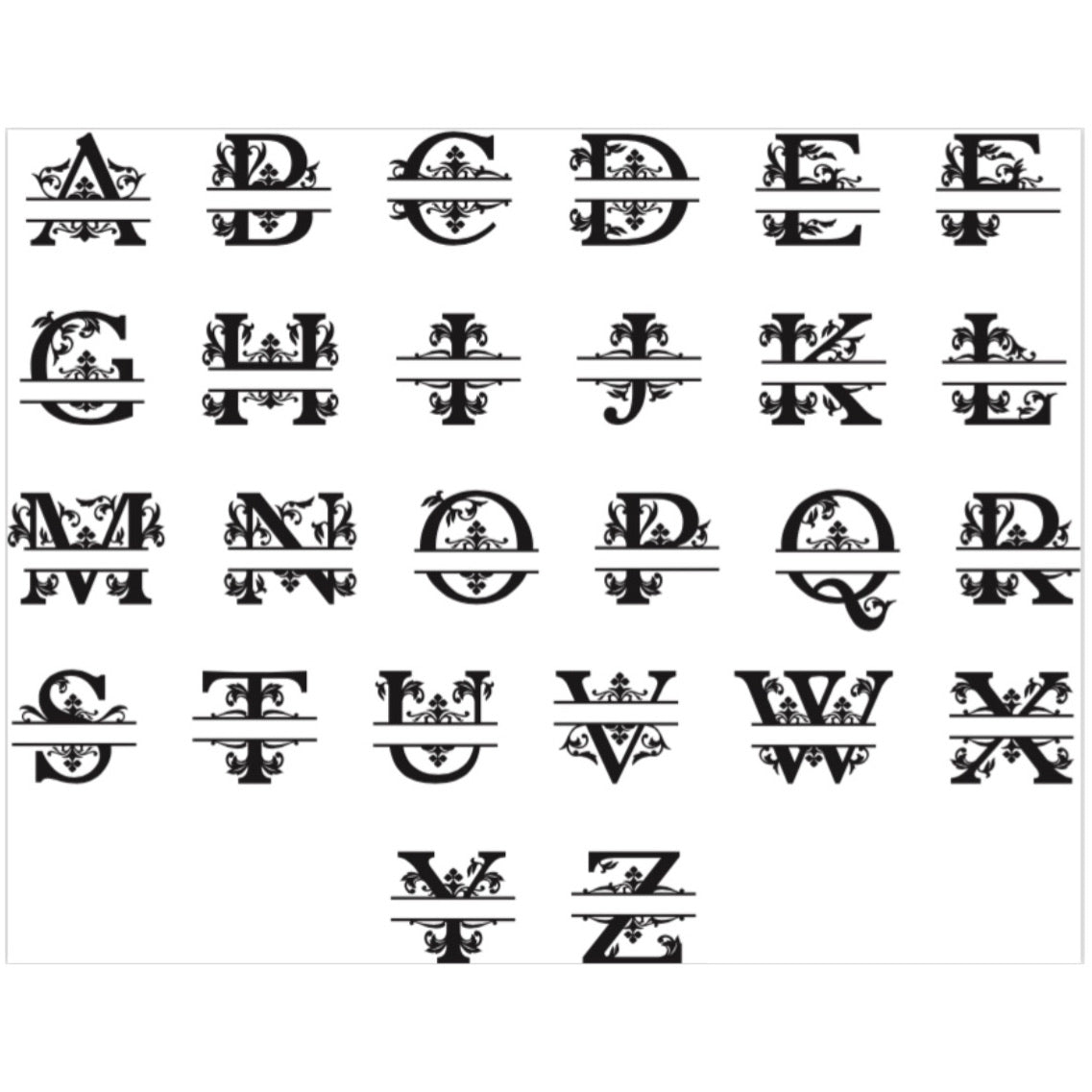 Anniversary Monogram with Names & Date - Traditional Style