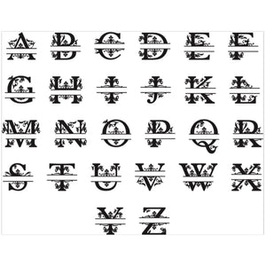 Anniversary Monogram with Names & Date - Traditional Style