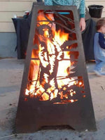 Bear Fire Pit - Rectangle Tall
