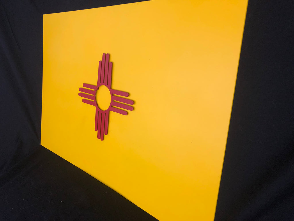 New Mexico State flag metal art