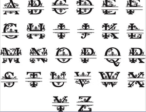 Custom Traditional Split monogram