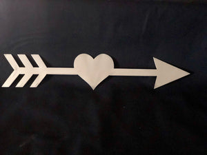 Heart Arrow home decor sign 