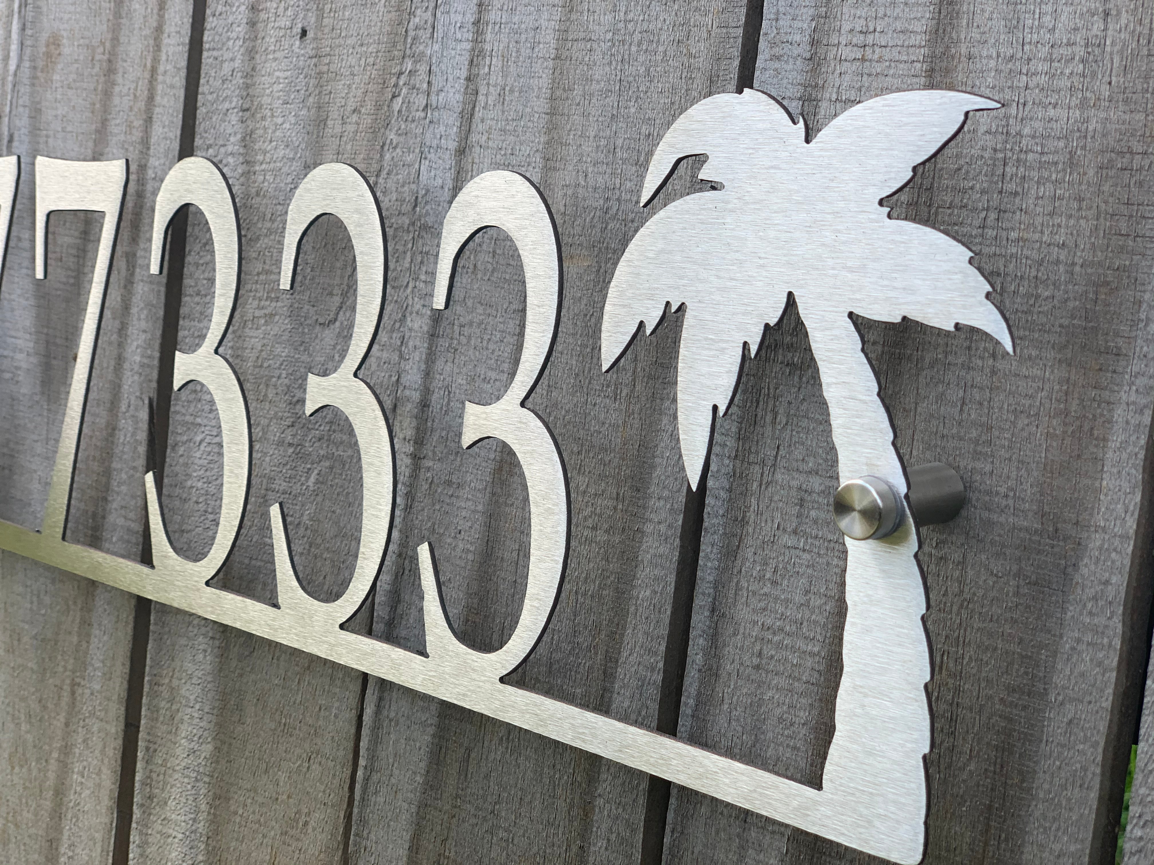 Palm Tree Address Sign - Custom