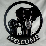 elephant welcome sign