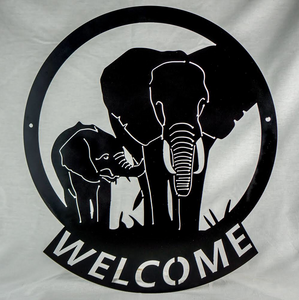 elephant welcome sign