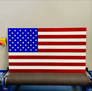 Aluminum Layered American Flag