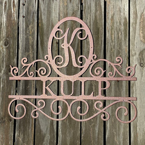 Split Scroll Monogram