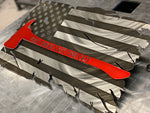 Battle Flag 2.0 -  Axe Thin Red Line - First one in, last one out