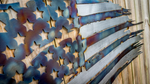 Metal American Battle Flag