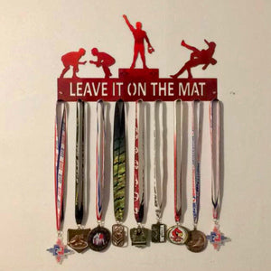 Wrestling Medal Hanger - "Leave it on the Mat"