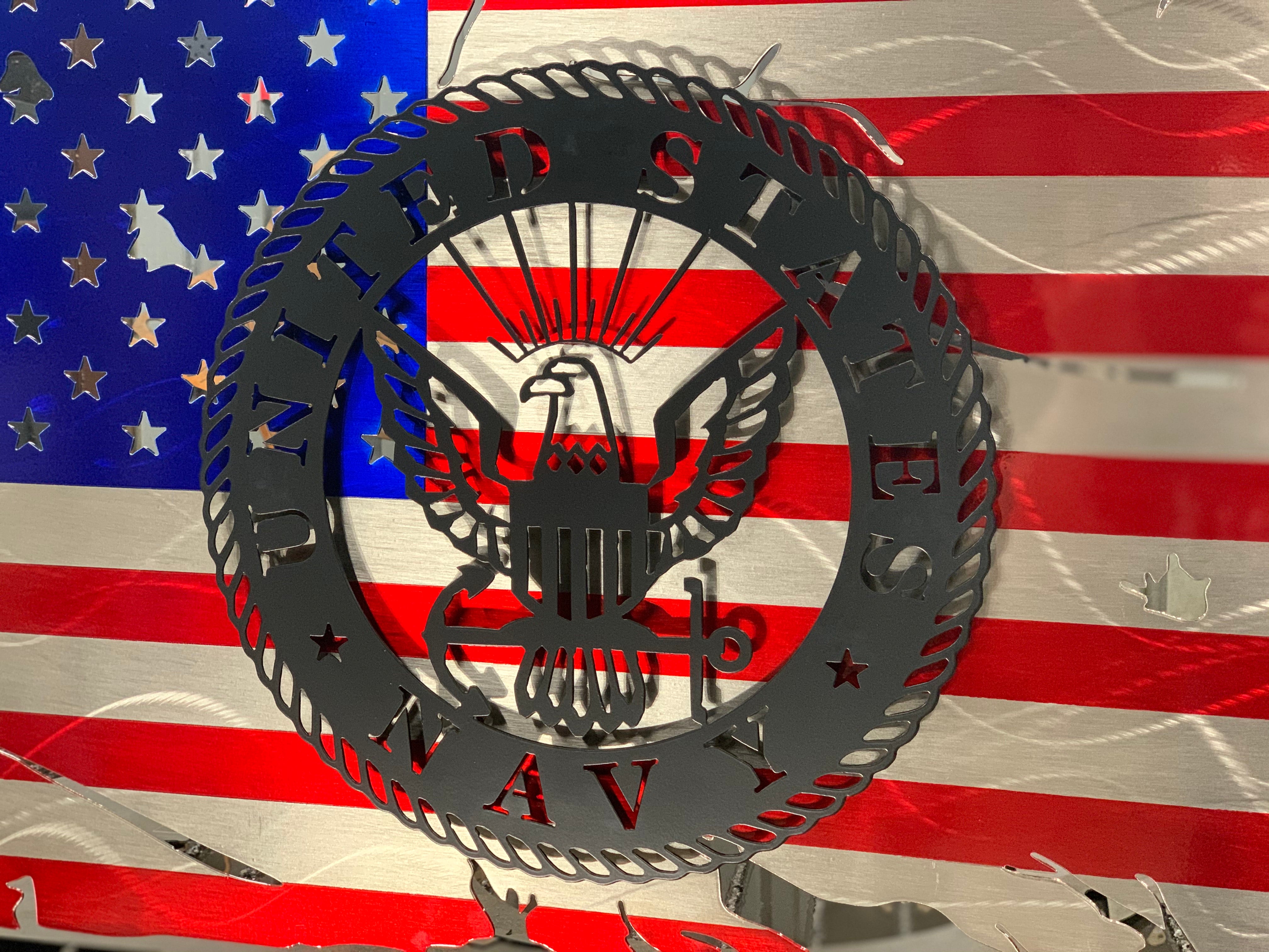 Navy Battle Flag  2.0 - Wavy
