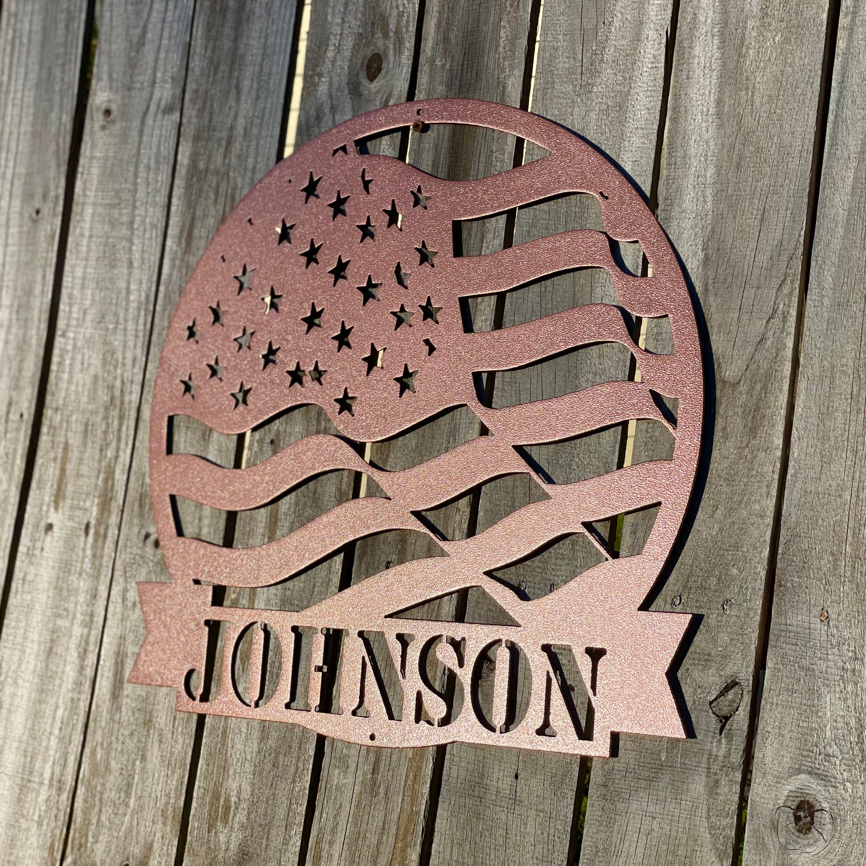 American Flag Monogram