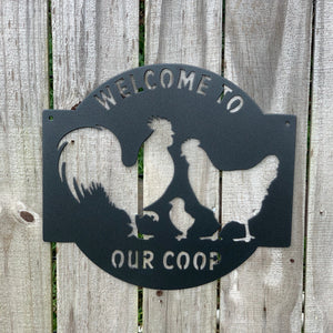 Welcome to our coop -  Sign