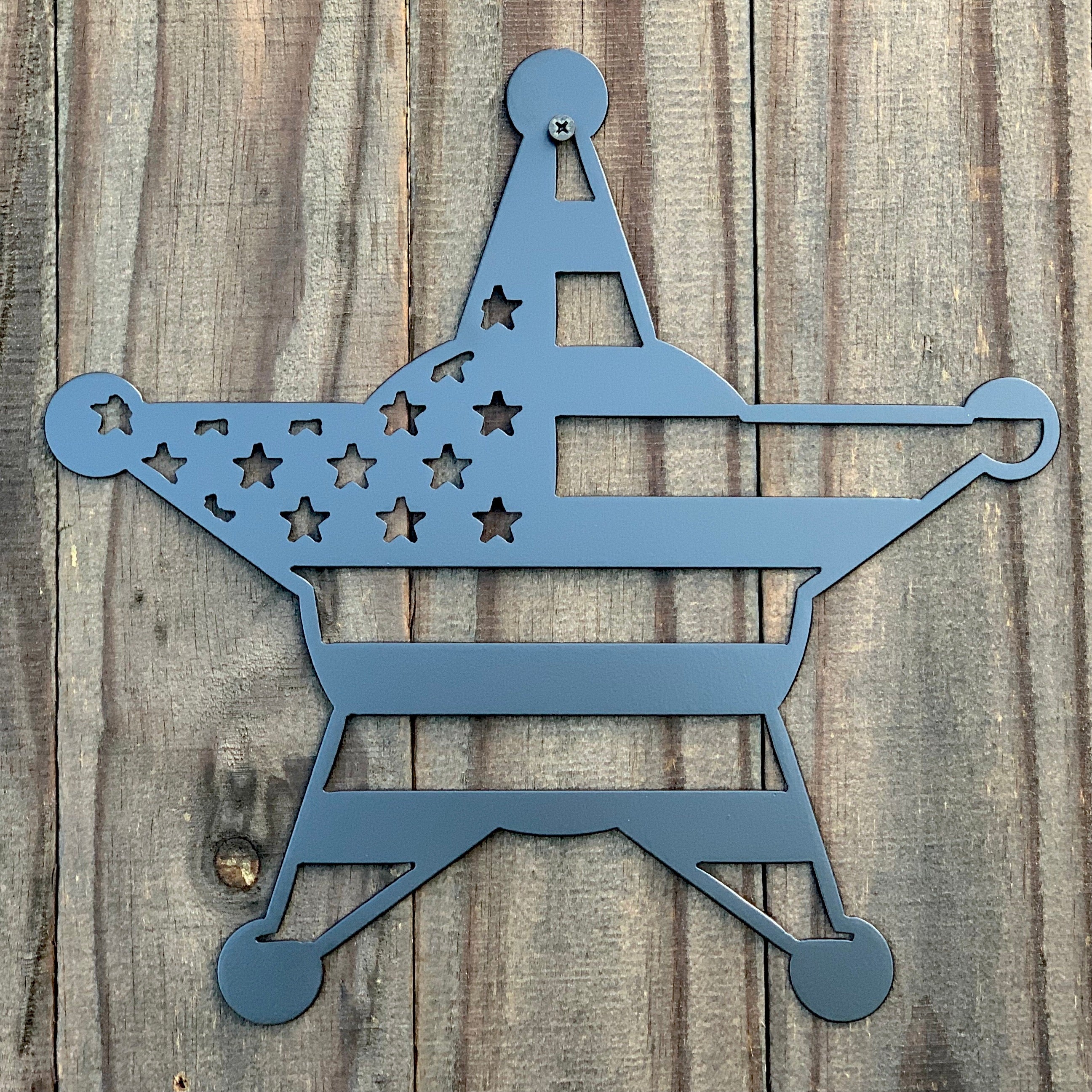 Flag Star - Sheriff Badge