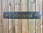 blessed welcome sign