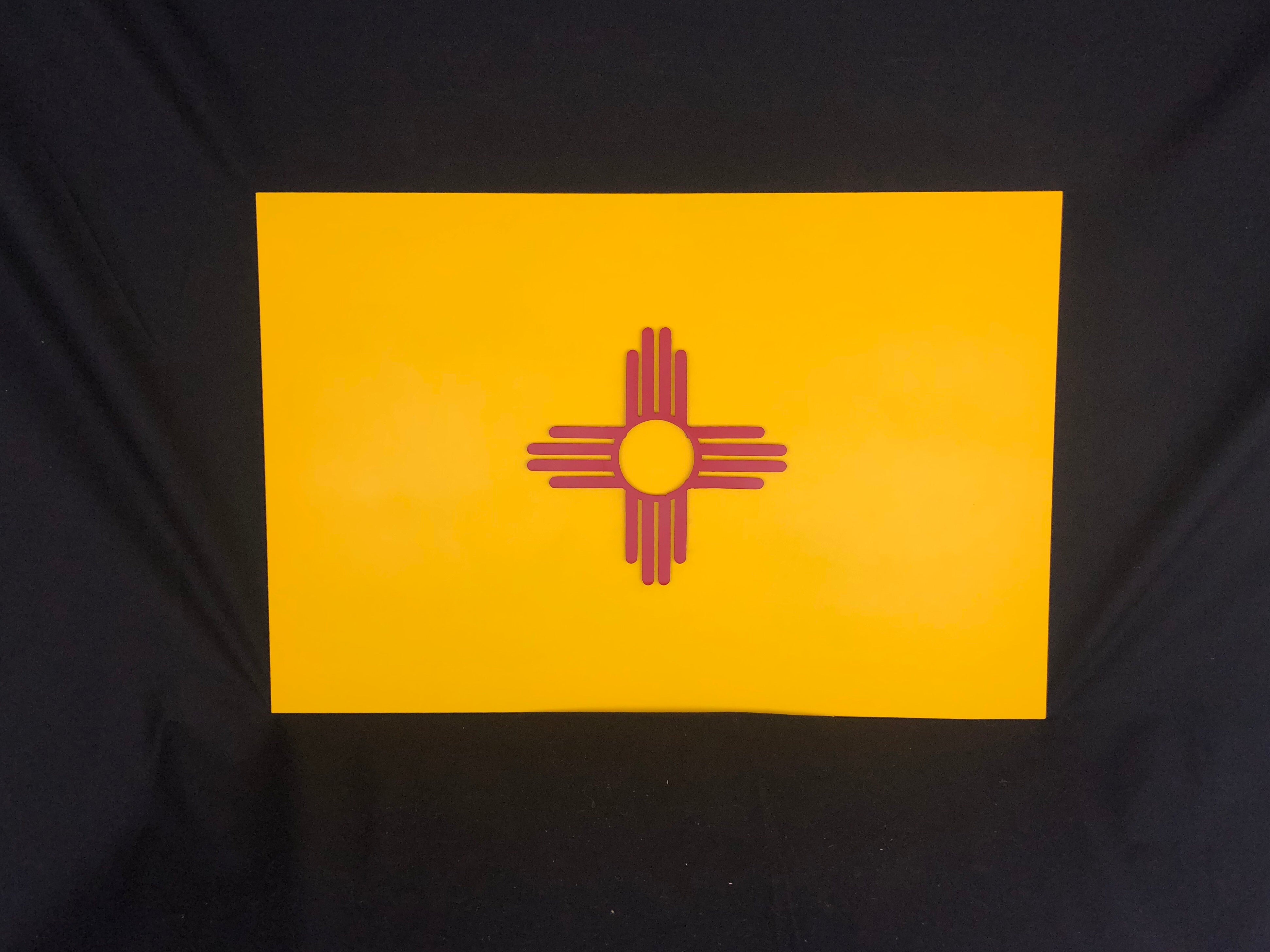 New Mexico State flag metal art
