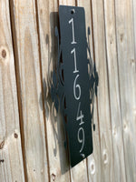 address sign witj Stanoff hardware