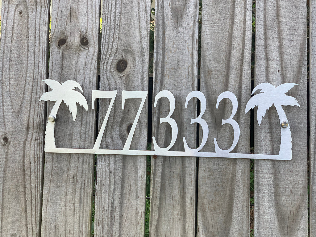 Palm Tree Address Sign - Custom